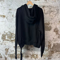 Rick Owens Pentastitch Black Hoodie Sz S