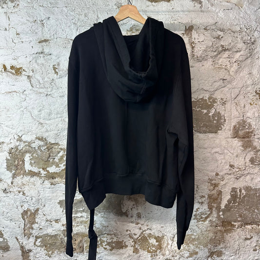 Rick Owens Pentastitch Black Hoodie Sz S