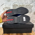 Prada Americas Cup Royal Blue Patent Black Sneaker Sz 9.5