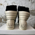 Rick Owens Jumbo Lace Geobasket Black Milk Sneaker Sz 9 (42)