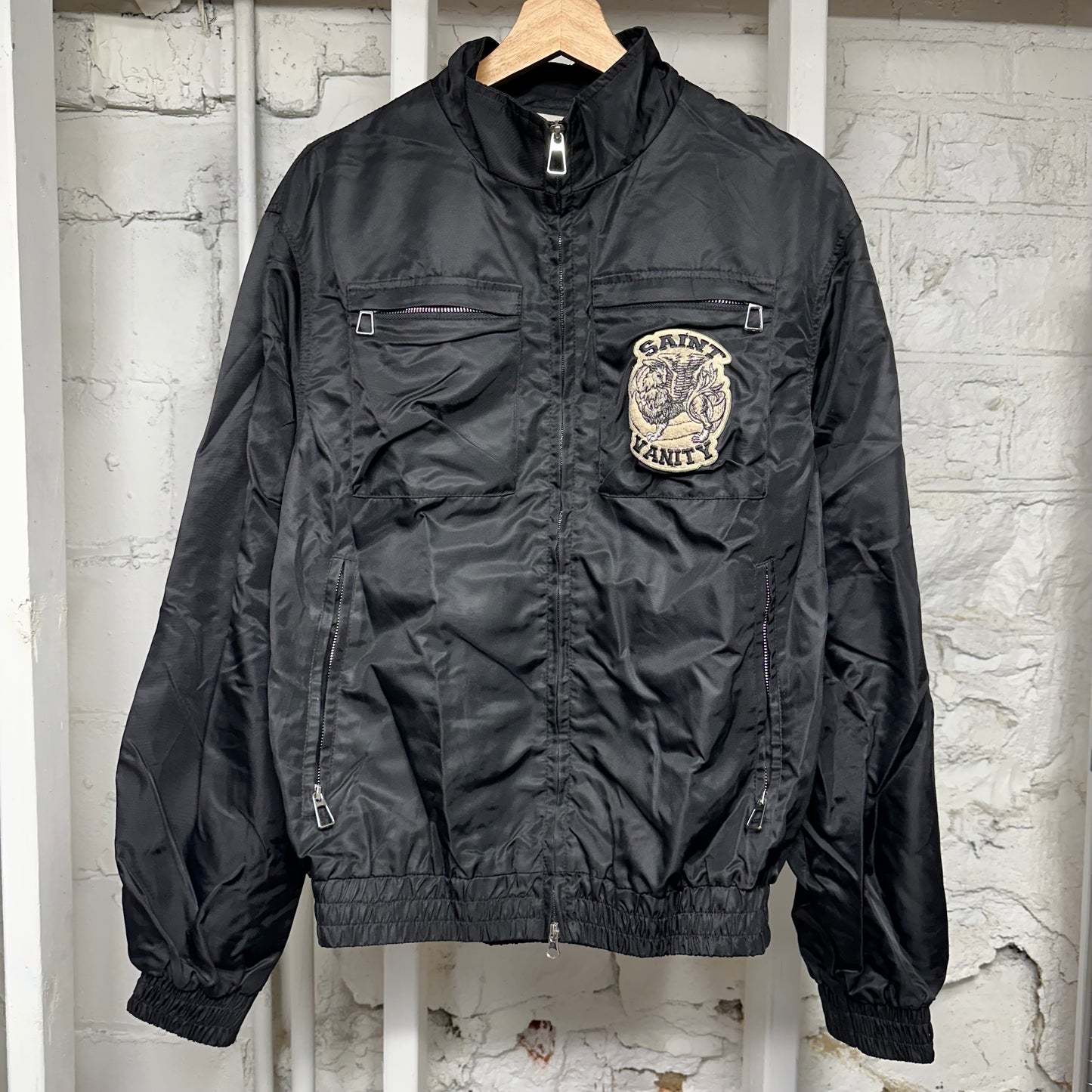 Saint Vanity Black Cargo Jacket Sz L