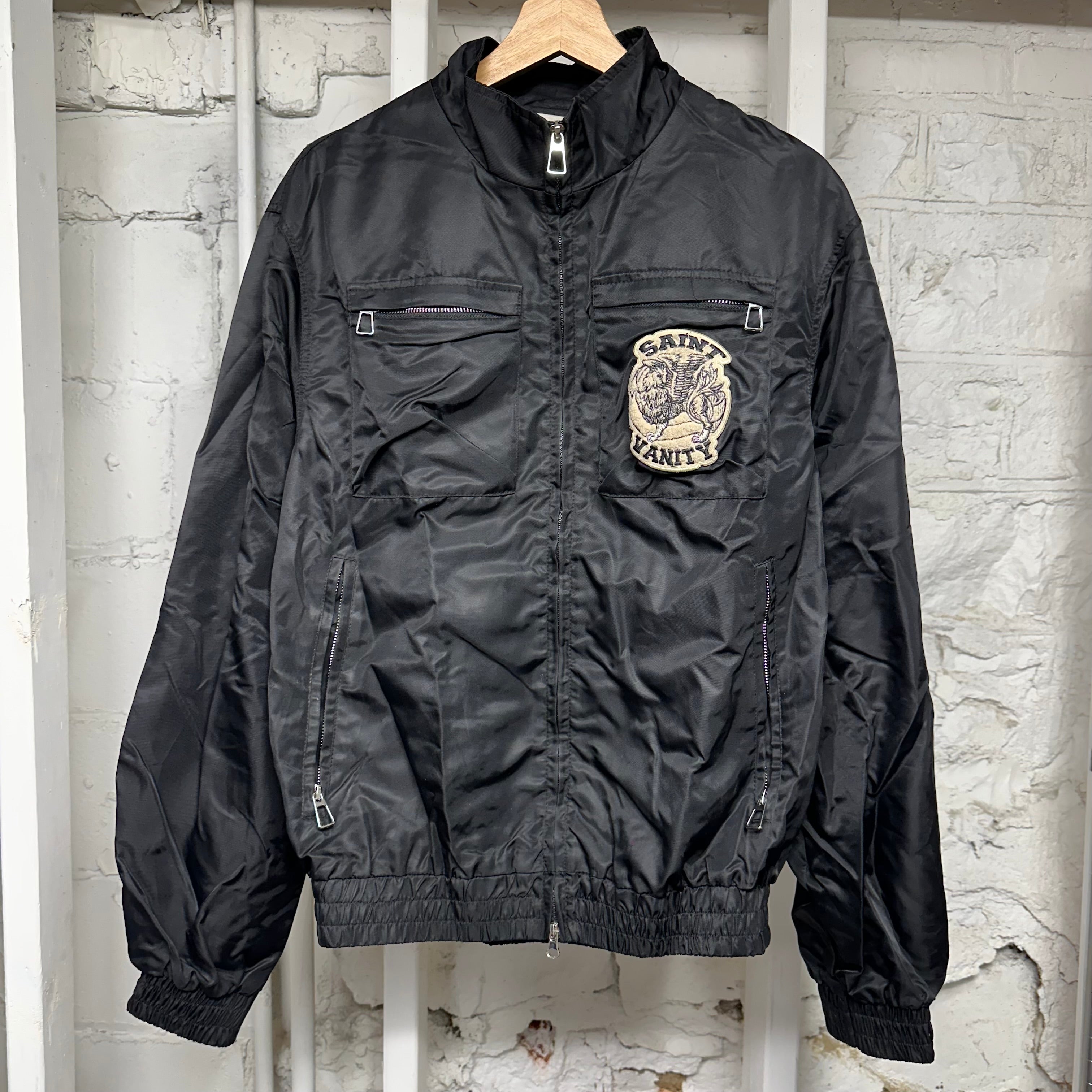 Saint Vanity Black Cargo Jacket Sz L
