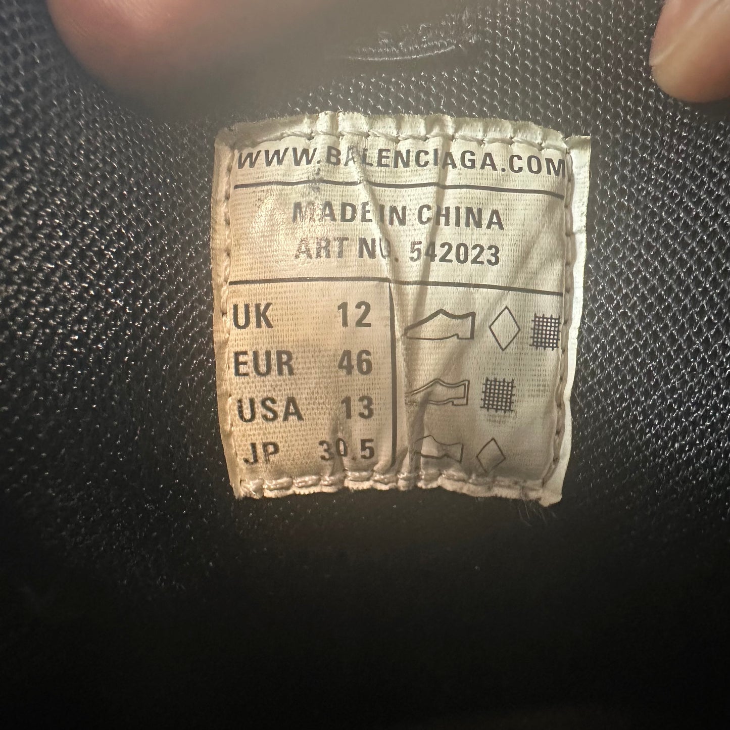 Balenciaga Track Runner Orange Black Grey Sneaker Sz 13 (46)