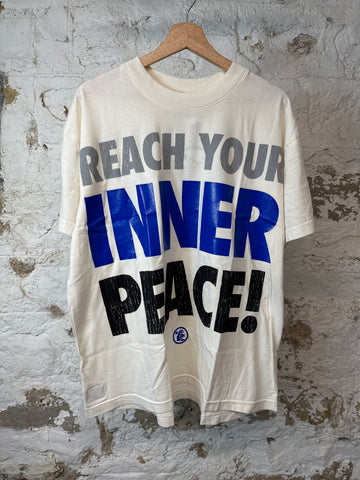 Hellstar Blue Inner Peace T-shirt White Sz M DS