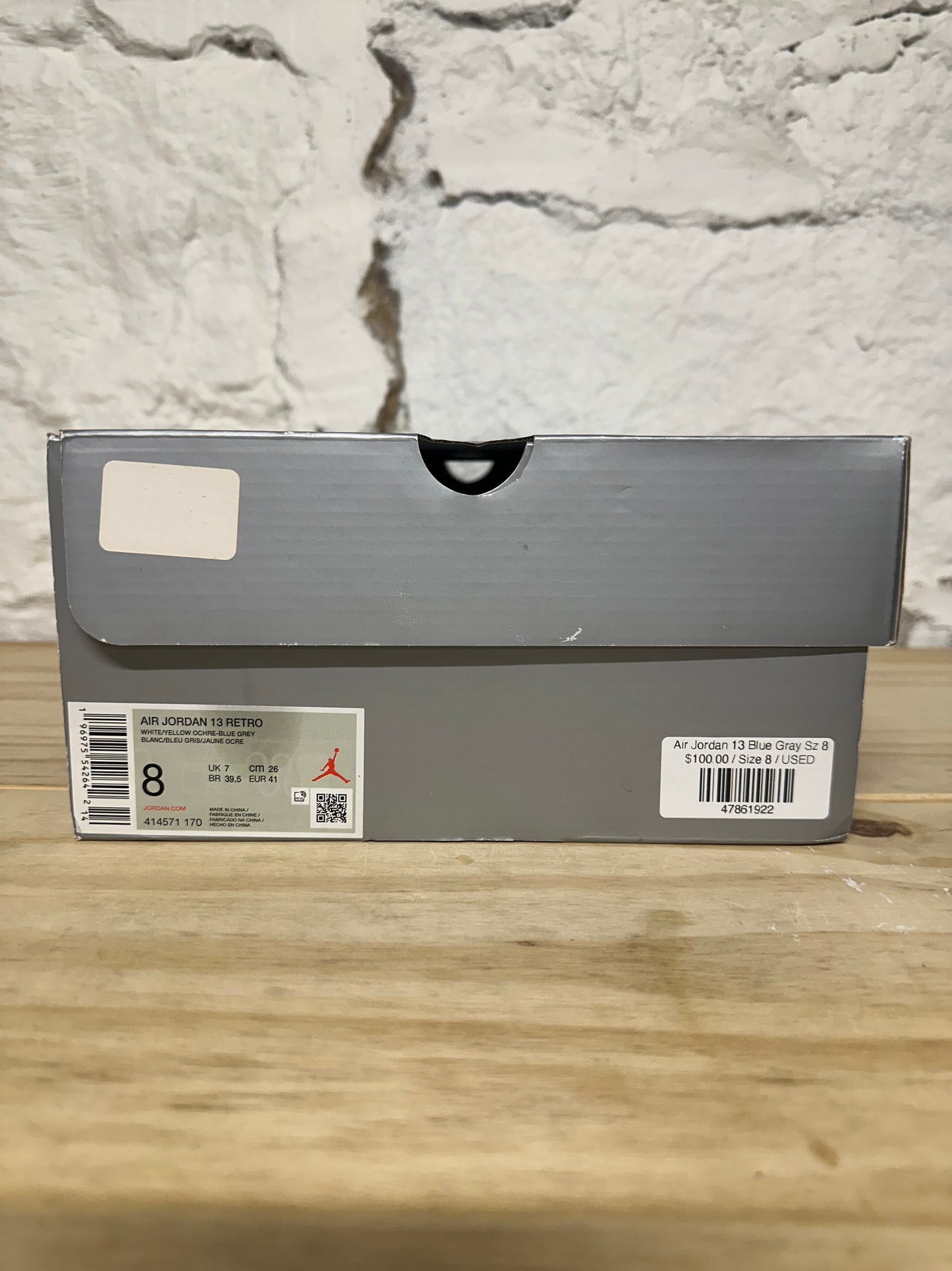 Air Jordan 13 Blue Grey Sz 8