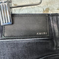 Amiri MX1 Brown Plaid Flannel Black Denim Jeans Sz 34