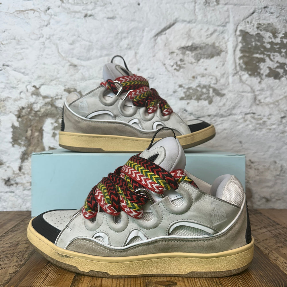 Lanvin Curb Multicolor Lace Grey Sneaker Sz 11 (44)