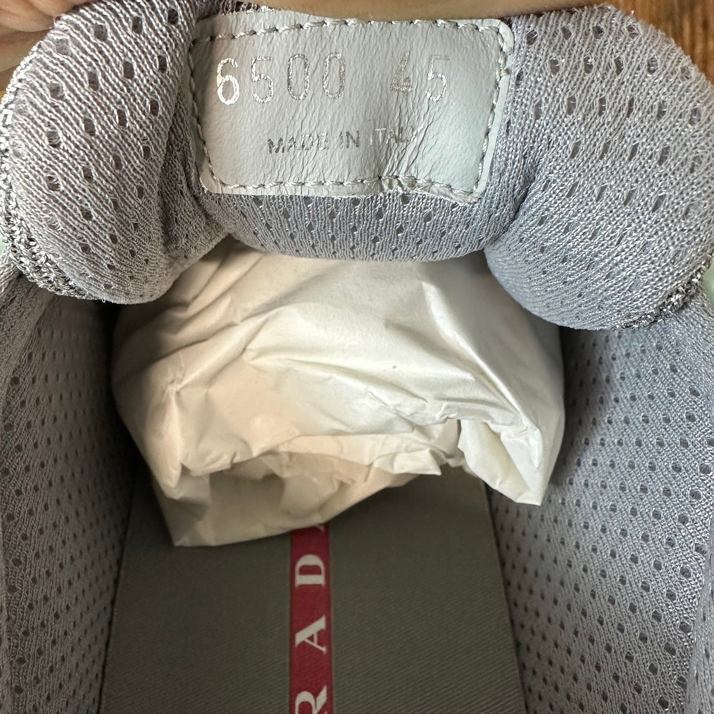 Prada Americas Cup Mint Green Rubber Sneaker Sz 12 (45) DS