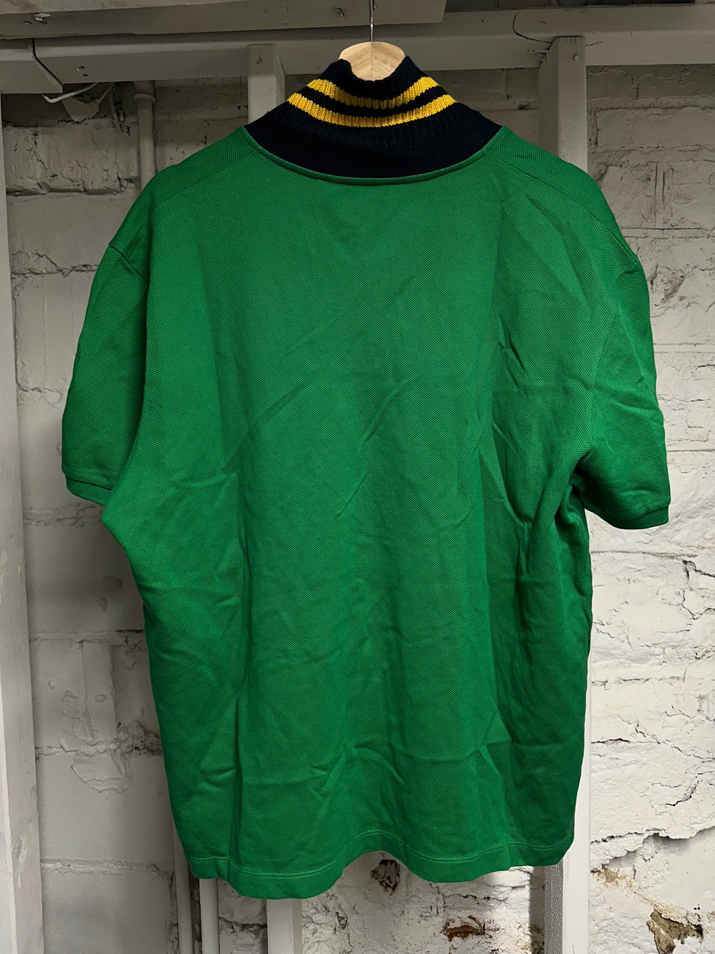 Gucci Navy Yellow Collar Green Polo Sz XXXL (Fits XL)