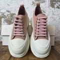 Alexander Mcqueen Low Pink White Tread Boot Sneaker Sz 7 (40)