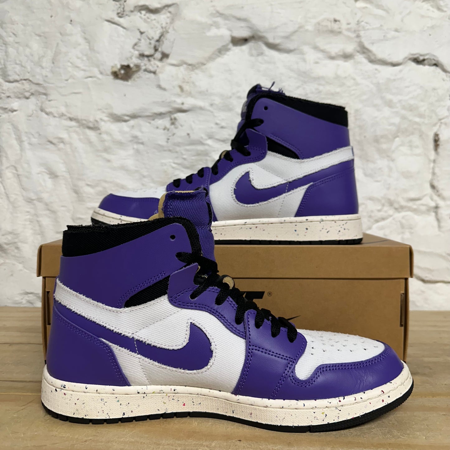 Air Jordan 1 High Zoom Air CMFT Crater Purple Sz 10