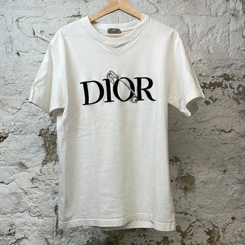 Dior Pin T-shirt White Sz L