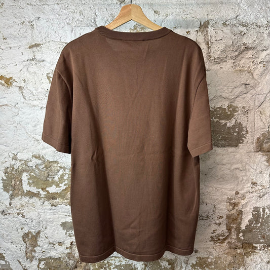 Louis Vuitton Signature Logo Brown T-Shirt Sz XL