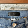 Amiri MX1 Cream Suede Blue Denim Jeans Sz 30