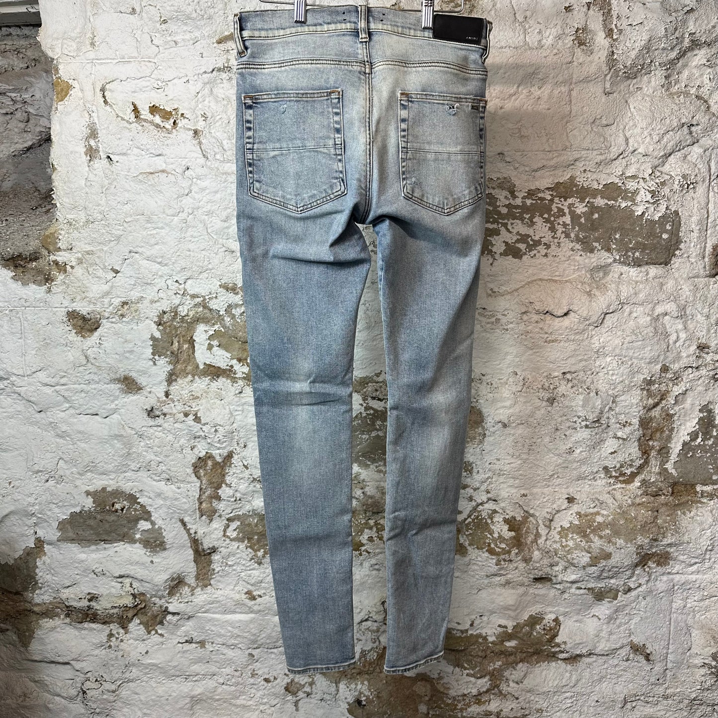 Amiri Plain Washed Blue Denim Jeans Sz 32