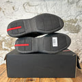Prada Americas Cup Triple Black Patent Sneaker Sz 11
