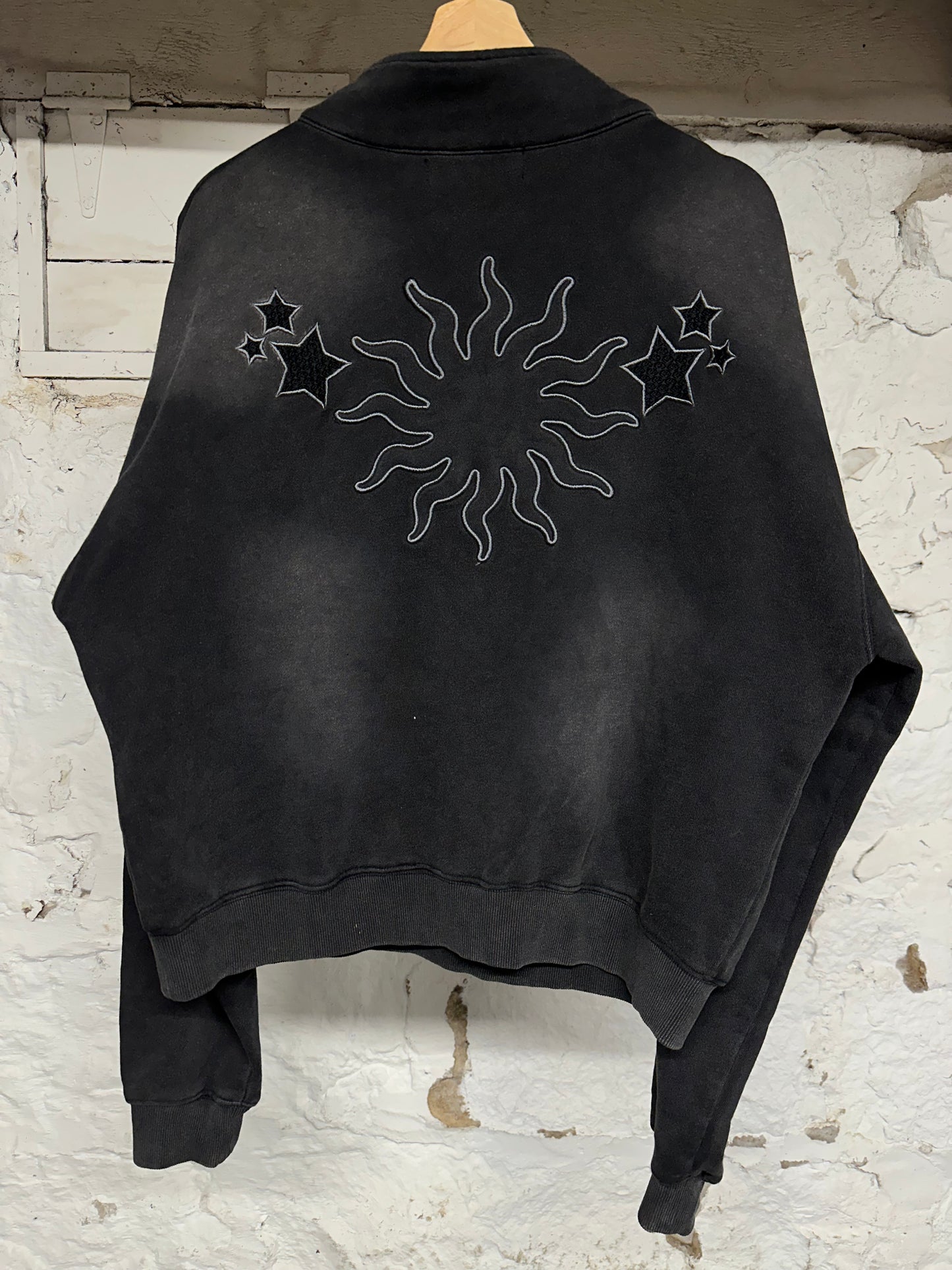 Vale State Black Quarter Zip Sweatshirt Sz S DS