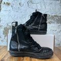 Rick Owens High Jumbo Lace Triple Black Sneaker Sz 7 (40)