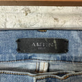 Amiri MX1 Yellow Suede Blue Denim Jeans Sz 31