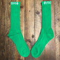 Chrome Hearts White Spell Green Socks DS