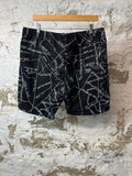 Supreme Street Embroidered Black Shorts Sz L