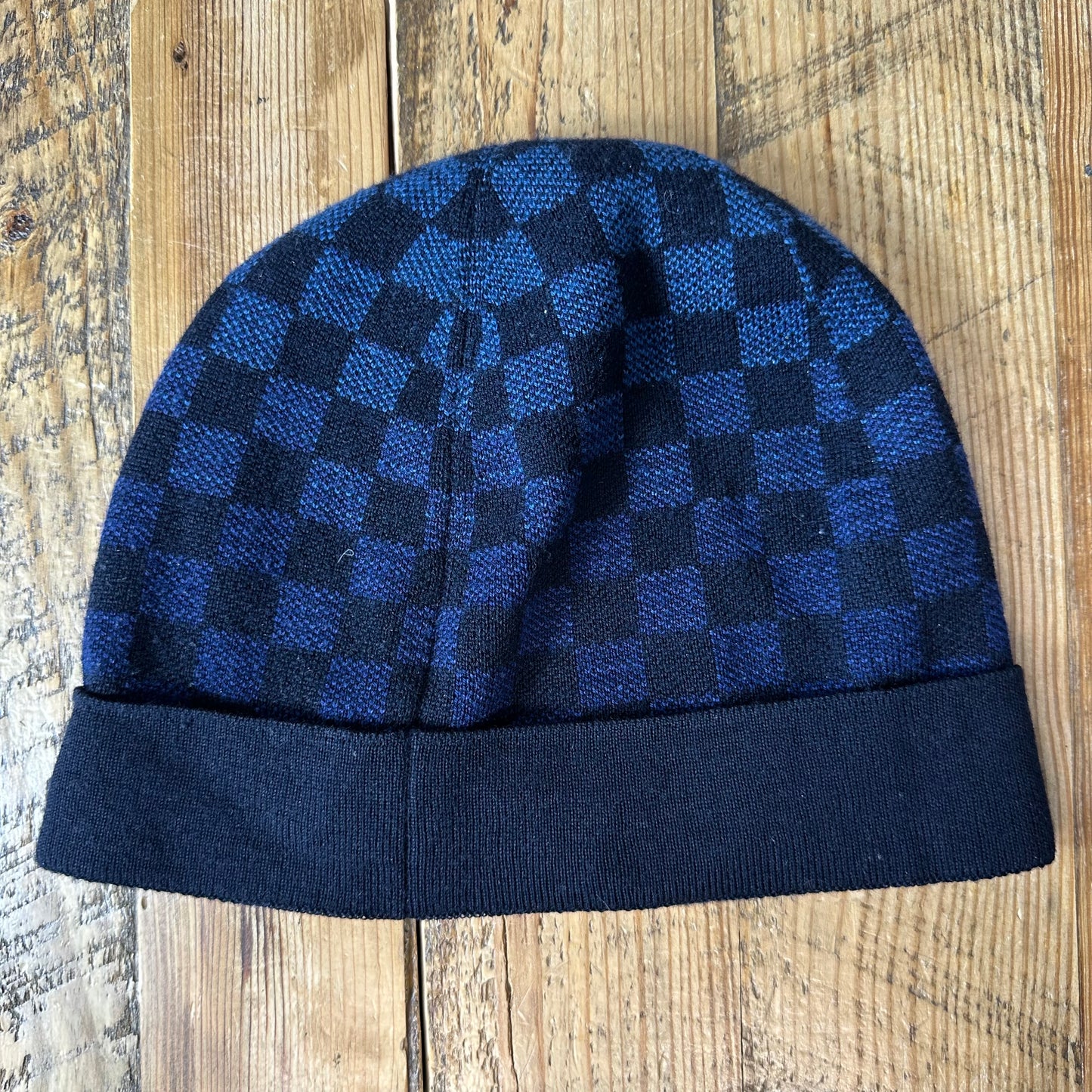 Louis Vuitton Navy Damier Gradient Beanie