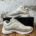Chanel CC Triple White Trainer Sneaker Sz 8 (41)