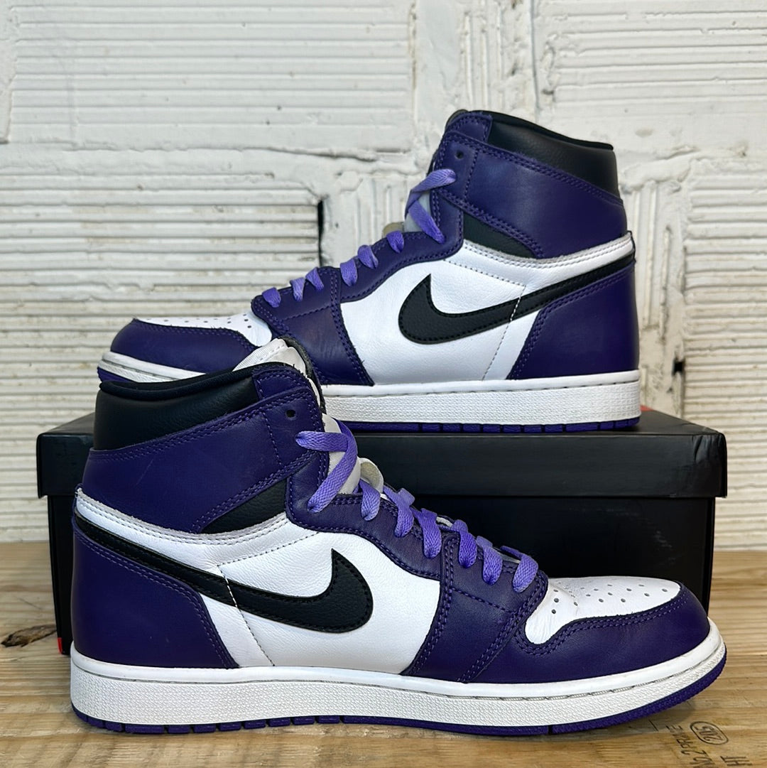 purple jordan 1 with purple laces