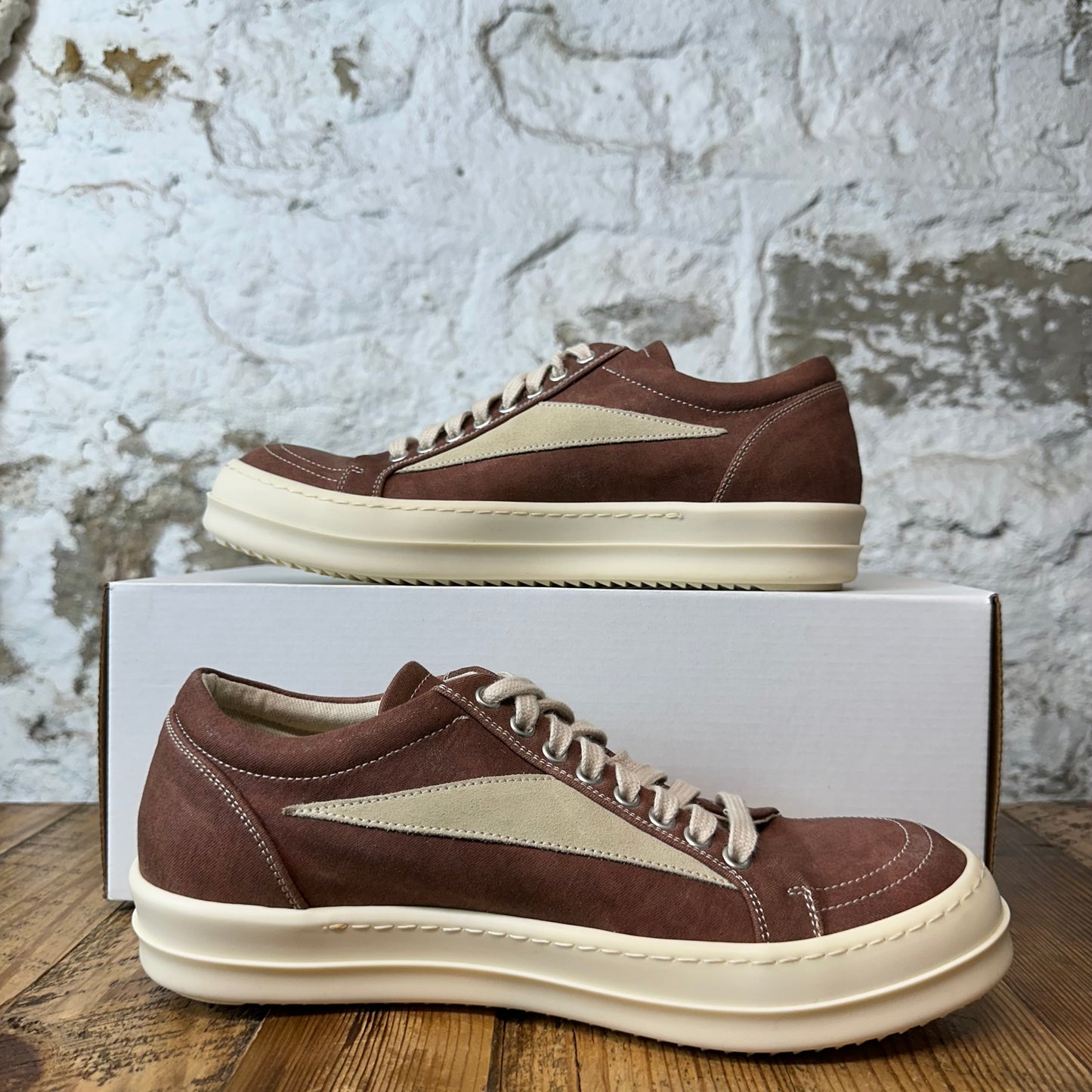 Rick Owens Rosewood Milk Sneaker Sz 8 (41)