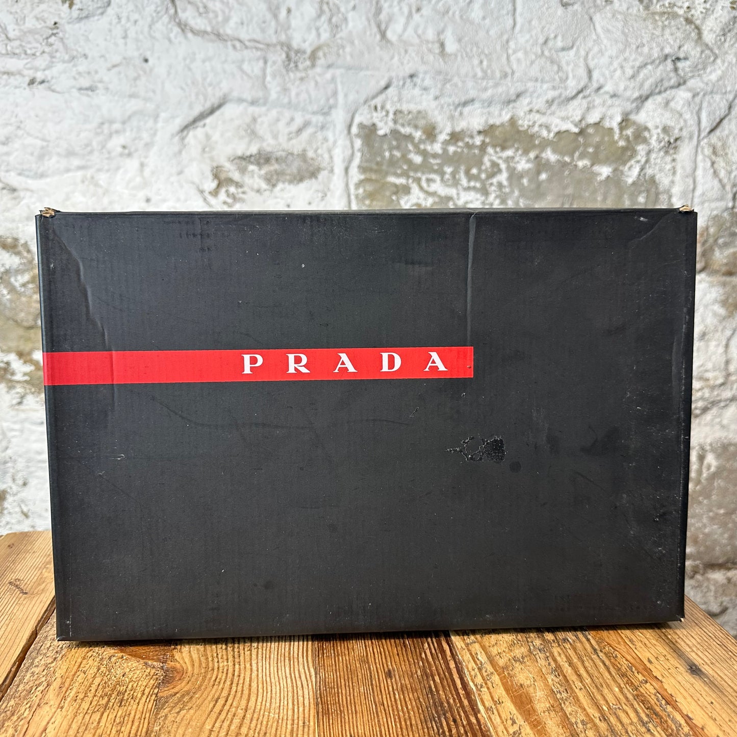 Prada Americas Cup Black Patent Grey White Sneaker Sz 9