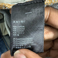 Amiri Plain Blue Honeycomb Denim Jeans Sz 31