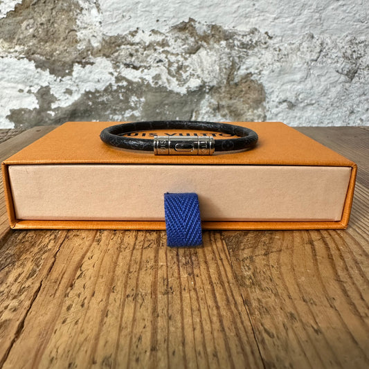 Louis Vuitton Graphite Keep It Bracelet W/ Box