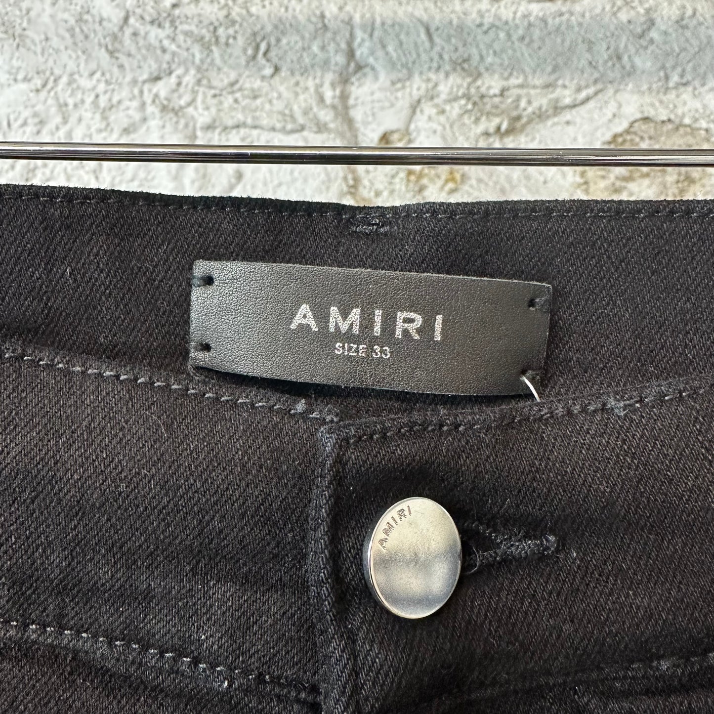 Amiri Blue Tie Dye Spell Black Denim Jeans Sz 33