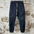 Rick Owens Bauhaus Navy Cargo Pants Sz XS
