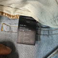 Amiri MX1 Black Paisley Thrasher Blue Denim Jeans Sz 29