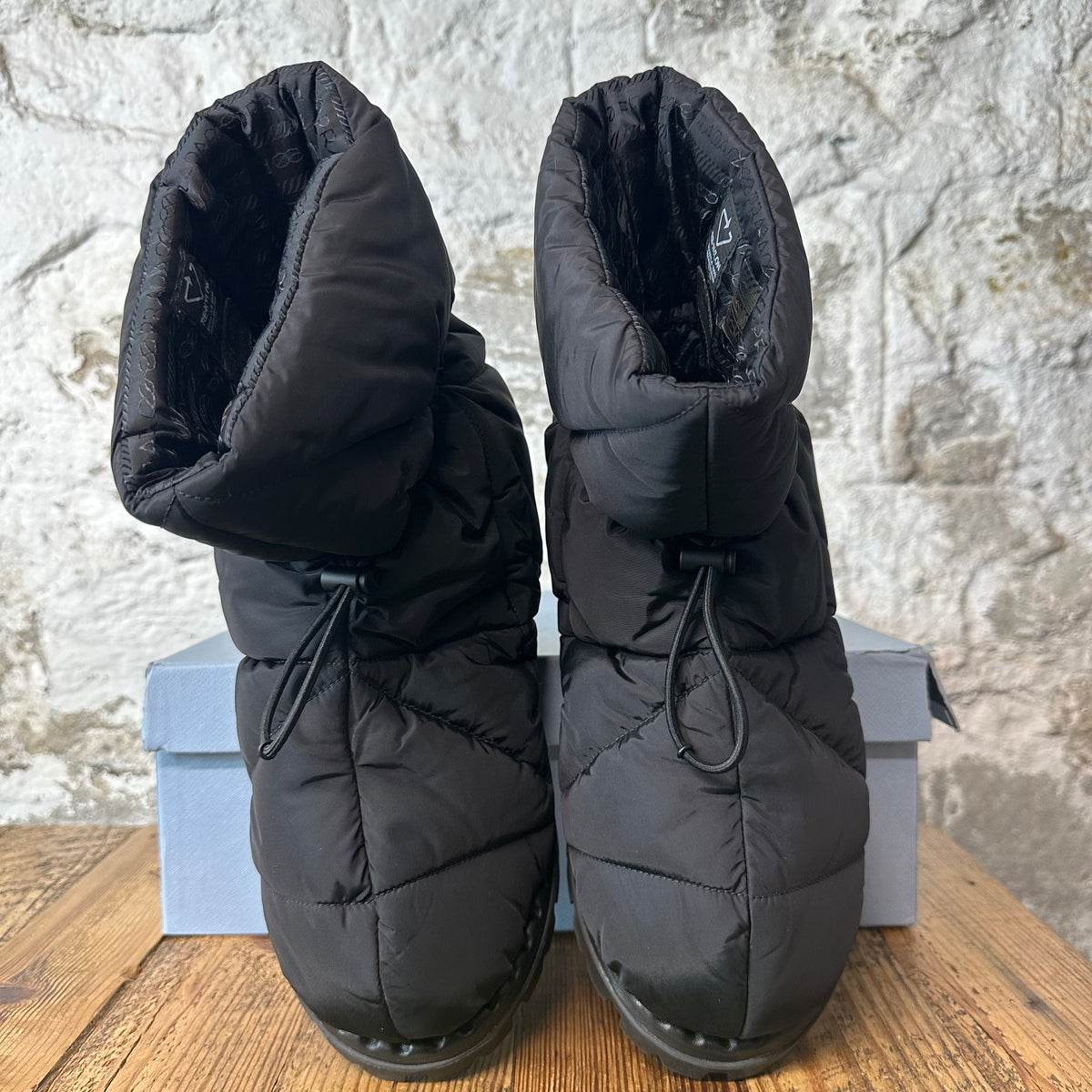 Prada Renylon Blow 19 Quilted Boot Sz 7.5 (40.5)