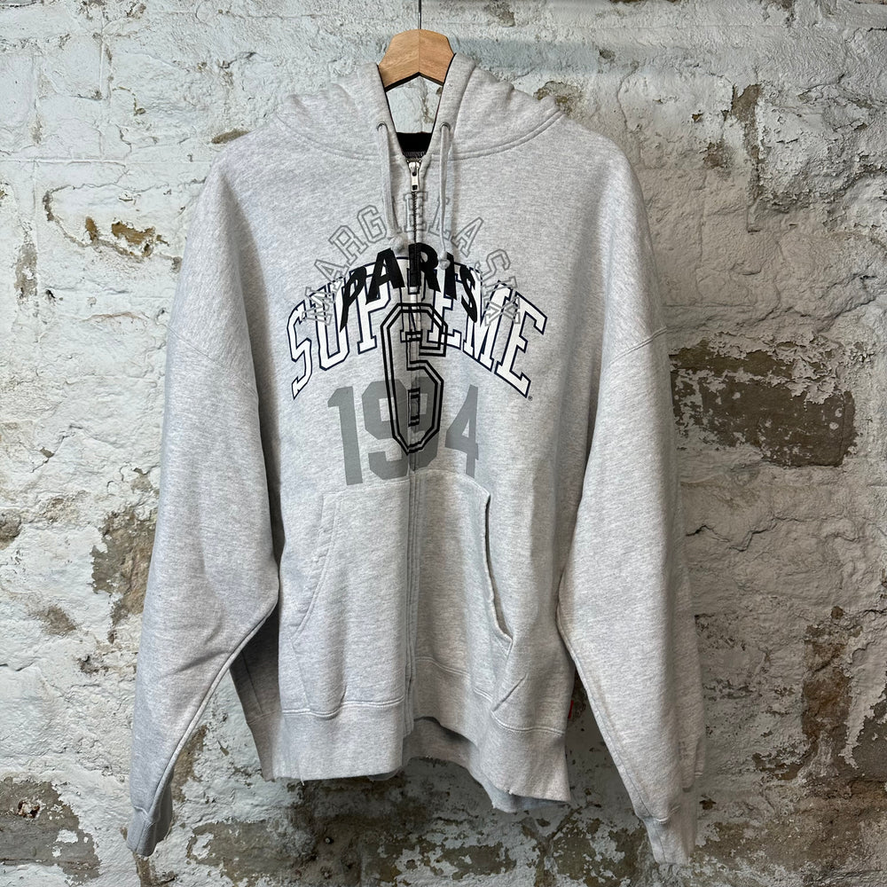 Supreme MM6 Maison Margiela Zip Up Hoodie Grey Sz L