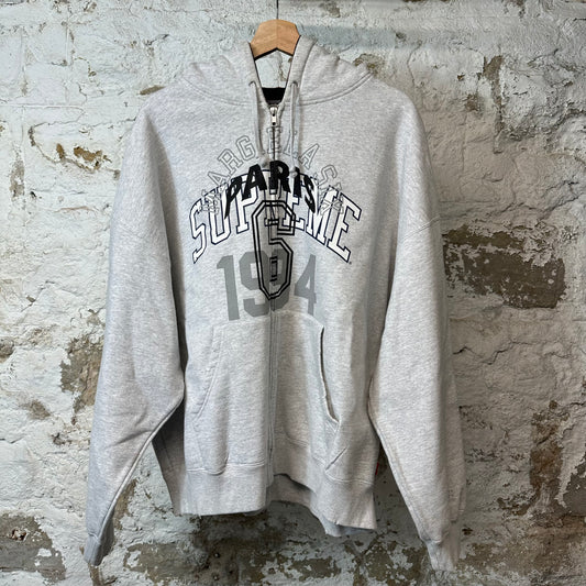 Supreme MM6 Maison Margiela Zip Up Hoodie Grey Sz L
