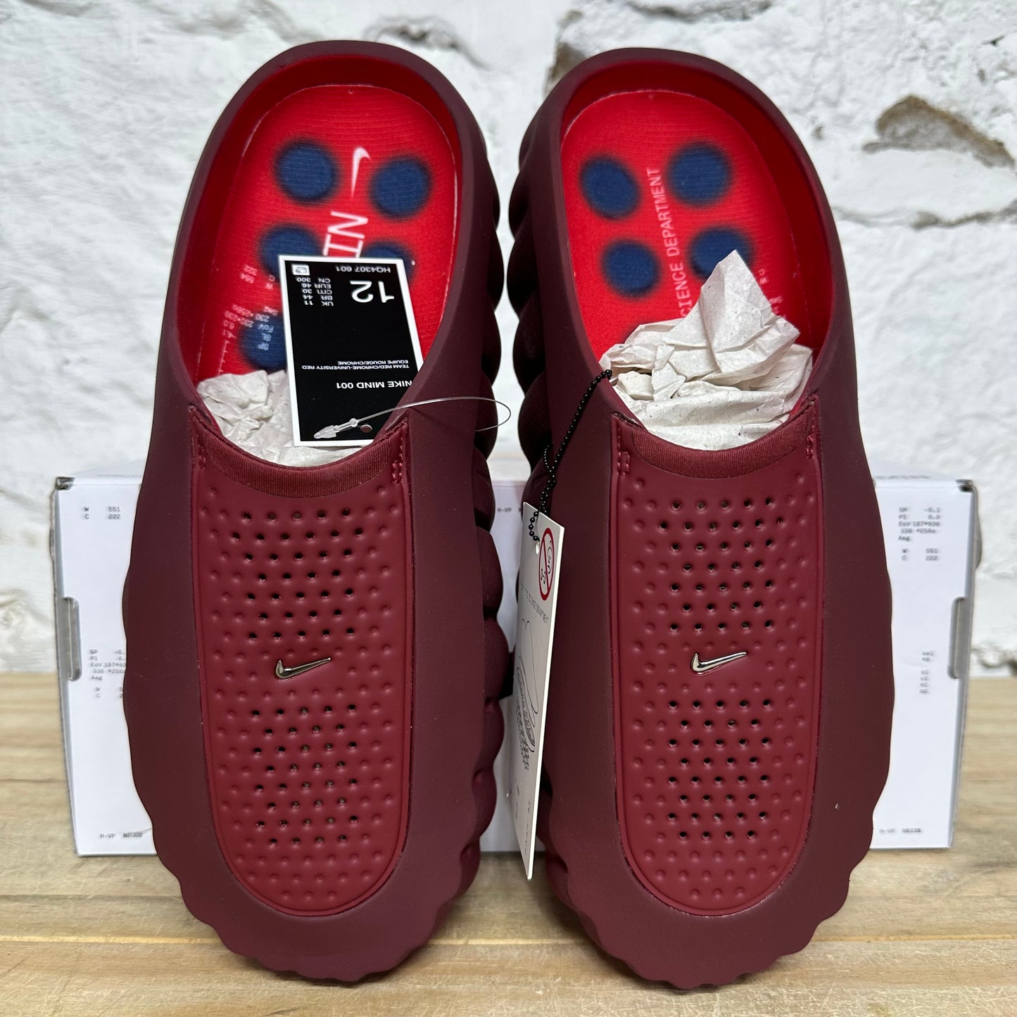 Nike Mind 001 Slide Red Sz 12 DS