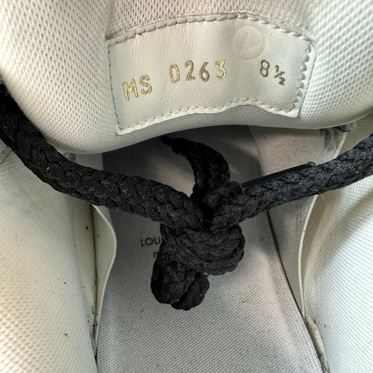 Louis Vuitton Black White Maxi Trainer Sneaker Sz 10 (8.5LV)