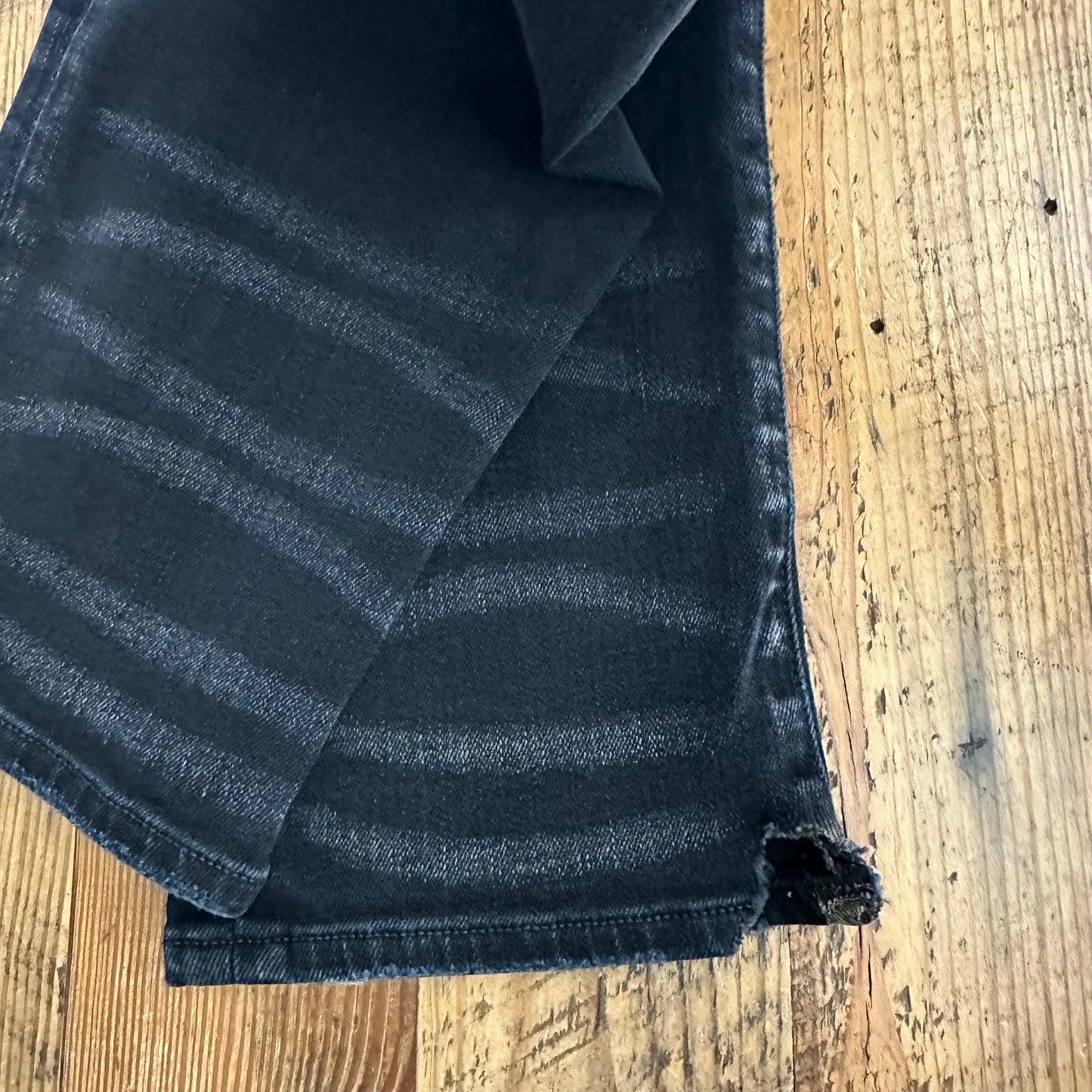 Amiri MX1 Black Blue Patch Black Denim Jeans Sz 38