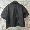 Prada Renylon Button Up Camp Shirt Black Sz L