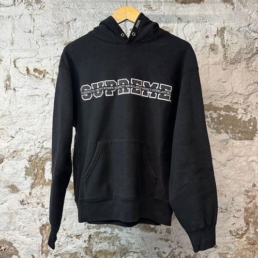 Supreme Strength Hoodie Black Sz S