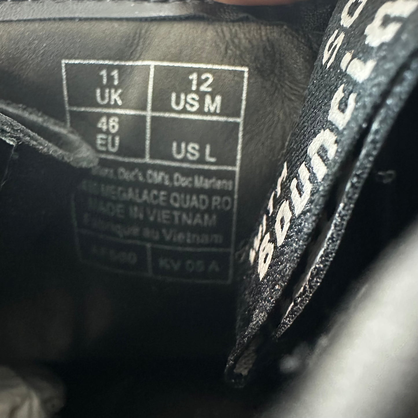 Rick Owens Dr Martens 1460 Megalace Boot Sneaker Sz 12 DS