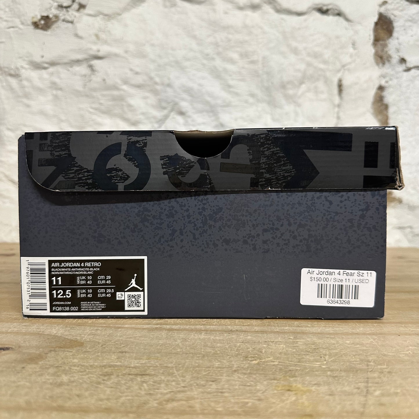 Air Jordan 4 Fear Sz 11