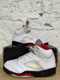 Air Jordan 5 Fire Red Silver Tongue (2020) Sz 9