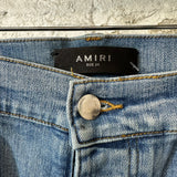 Amiri Plain Blue Denim Jeans Sz 34