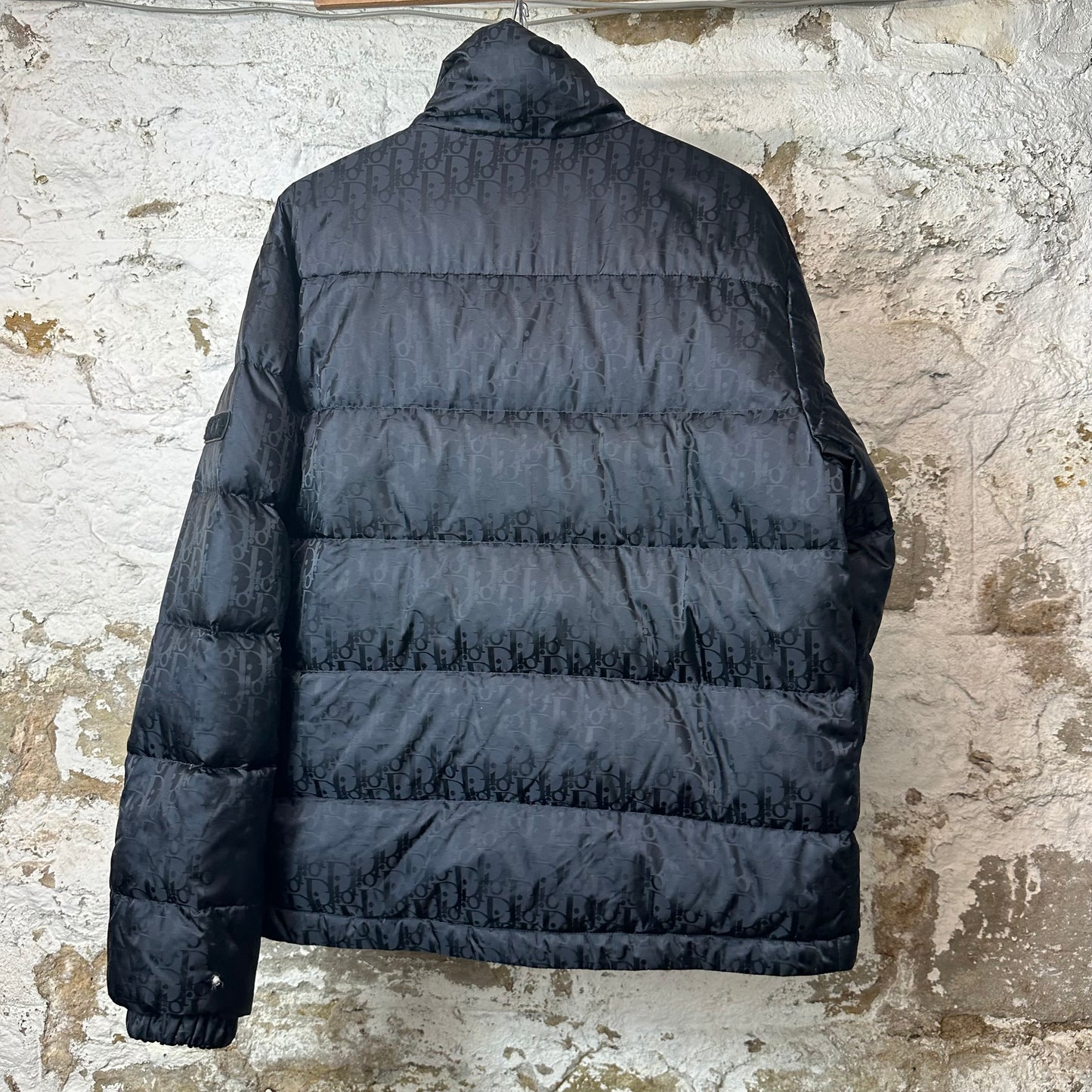 Dior Black Oblique Puffer Jacket Sz M (48)