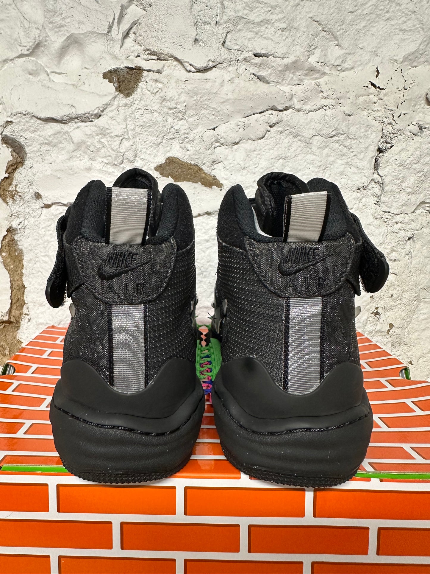 Nike Air Force 1 Mid Off White Black Sz 12