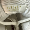 Prada Americas Cup High Navy Patent Grey White Sneaker Sz 7